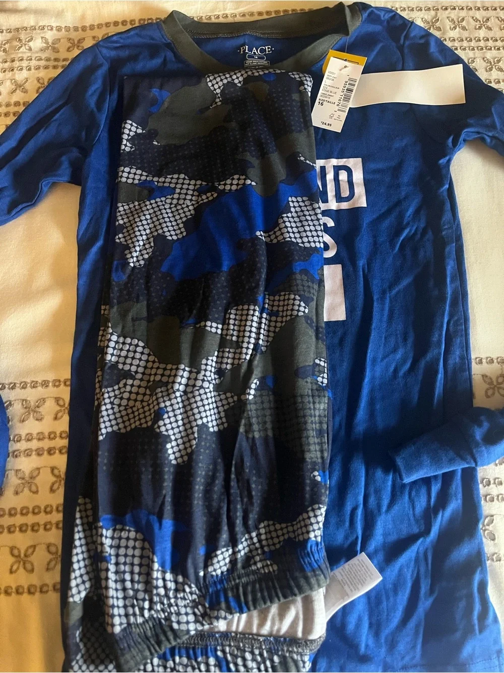 The Children's Place Blue Long-Sleeve 'The Weekend Starts Now' Pajama Set